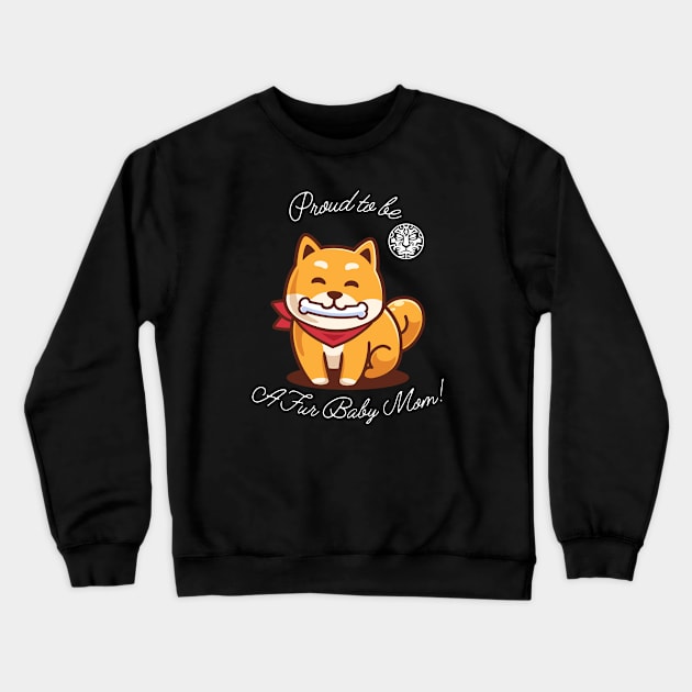 Jinrai: Fur Baby For Mom's Crewneck Sweatshirt by Mister Jinrai